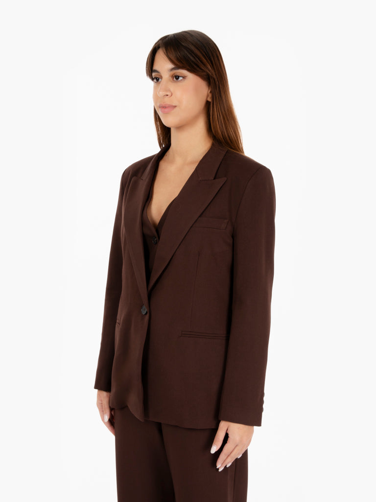 VICOLO - Blazer monopetto moro