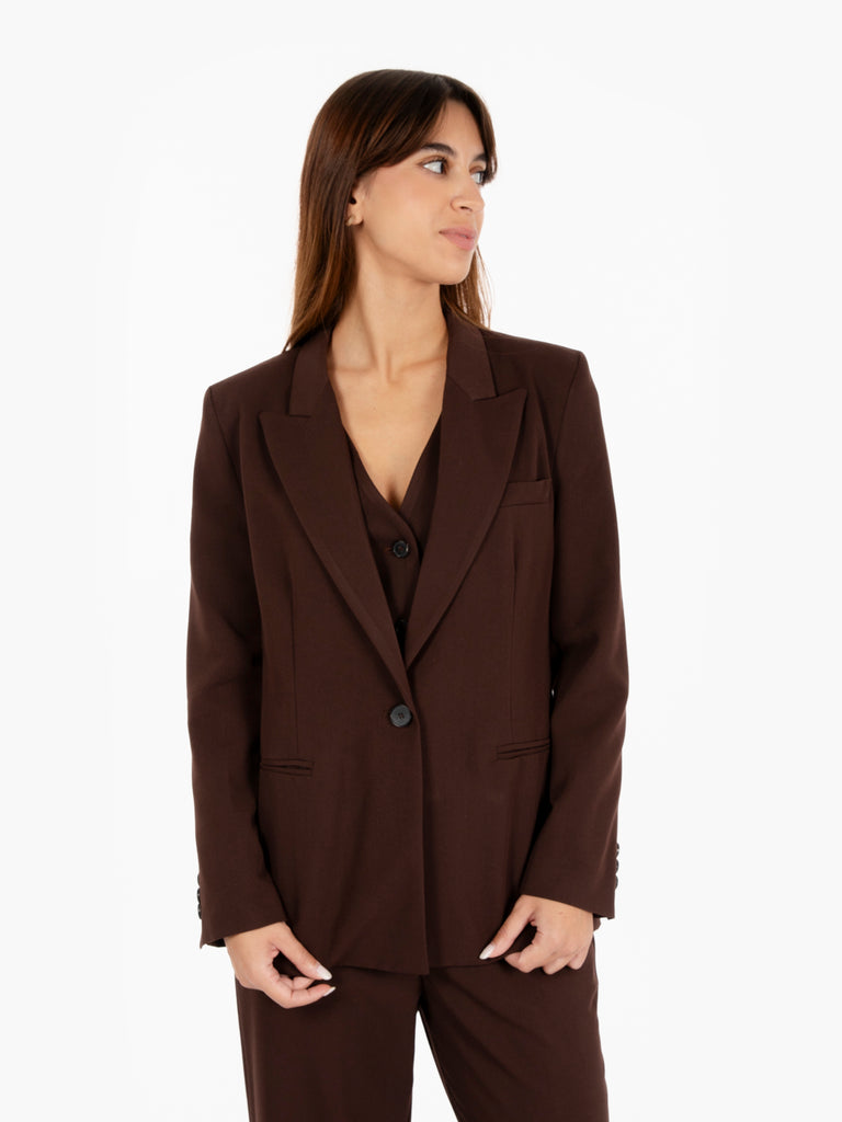 VICOLO - Blazer monopetto moro