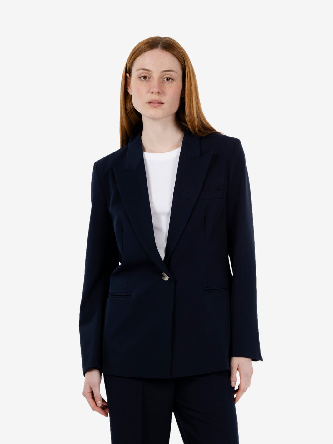 Blazer rever a punta blu