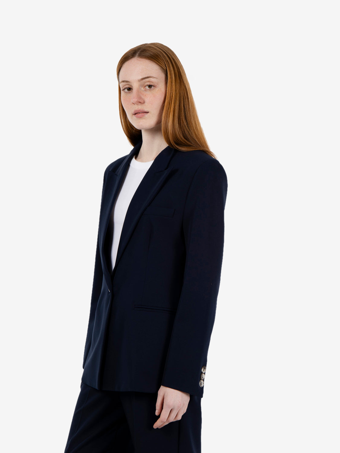 Blazer rever a punta blu
