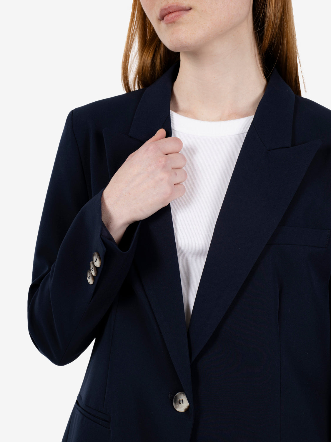 Blazer rever a punta blu