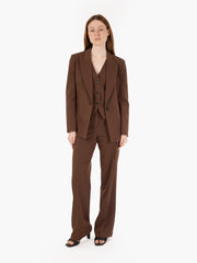 VICOLO - Blazer rever a punta moro