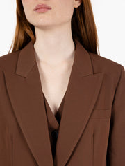 VICOLO - Blazer rever a punta moro