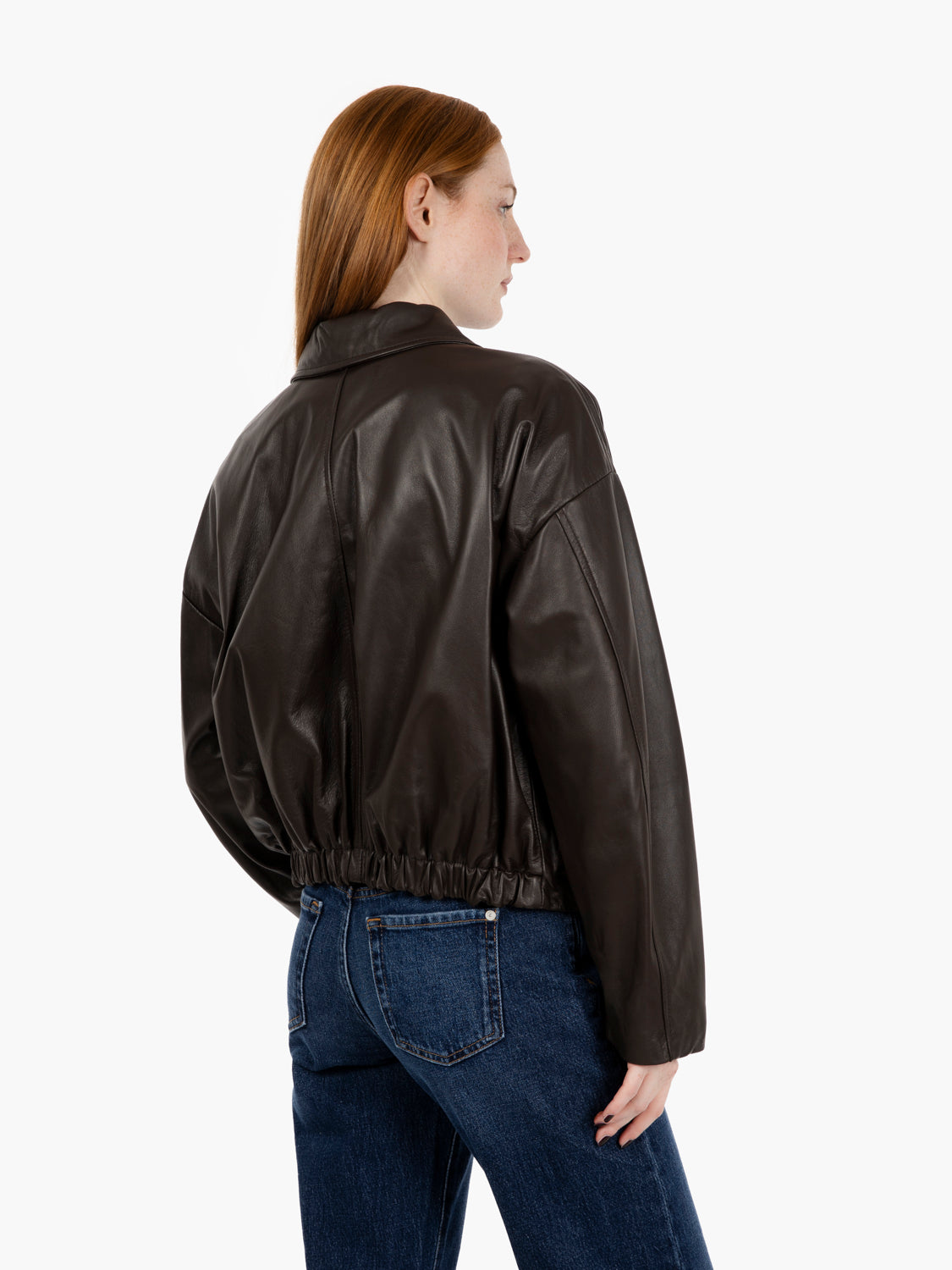 Bomber in pelle moro