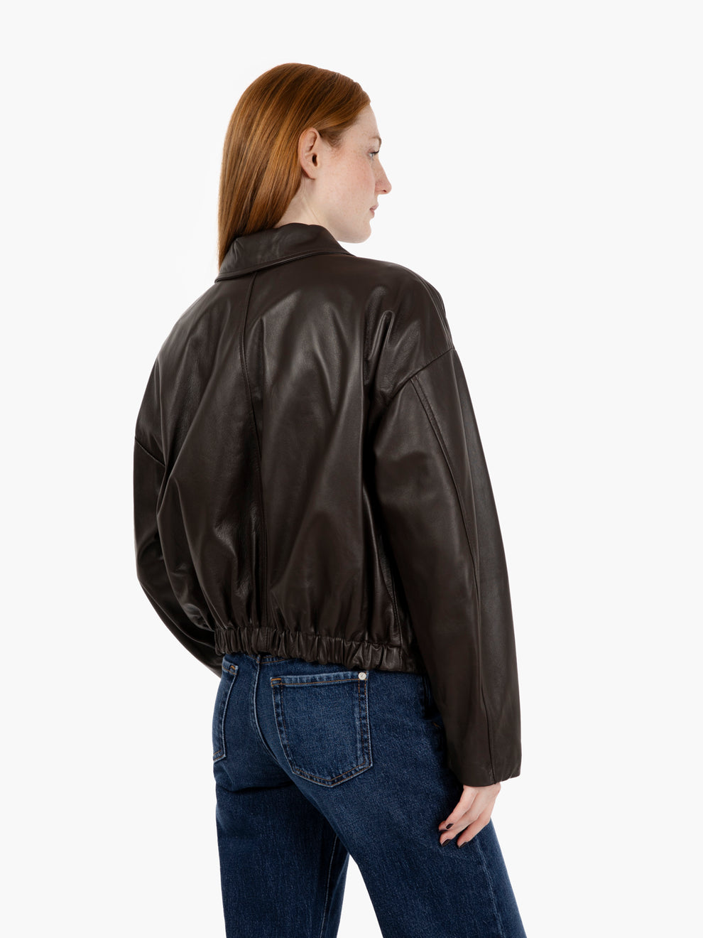 Bomber in pelle moro