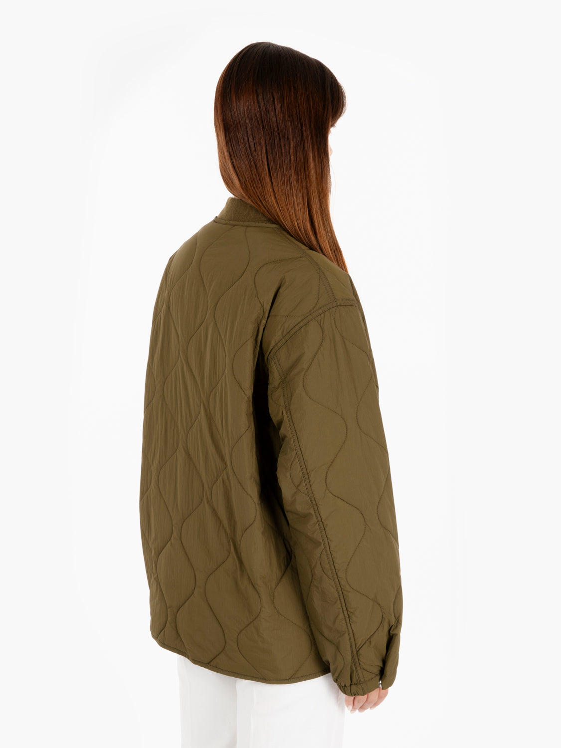 Bomber trapuntato verde