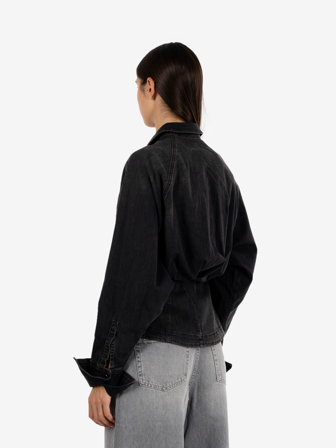 Camicia Bustier denim nero