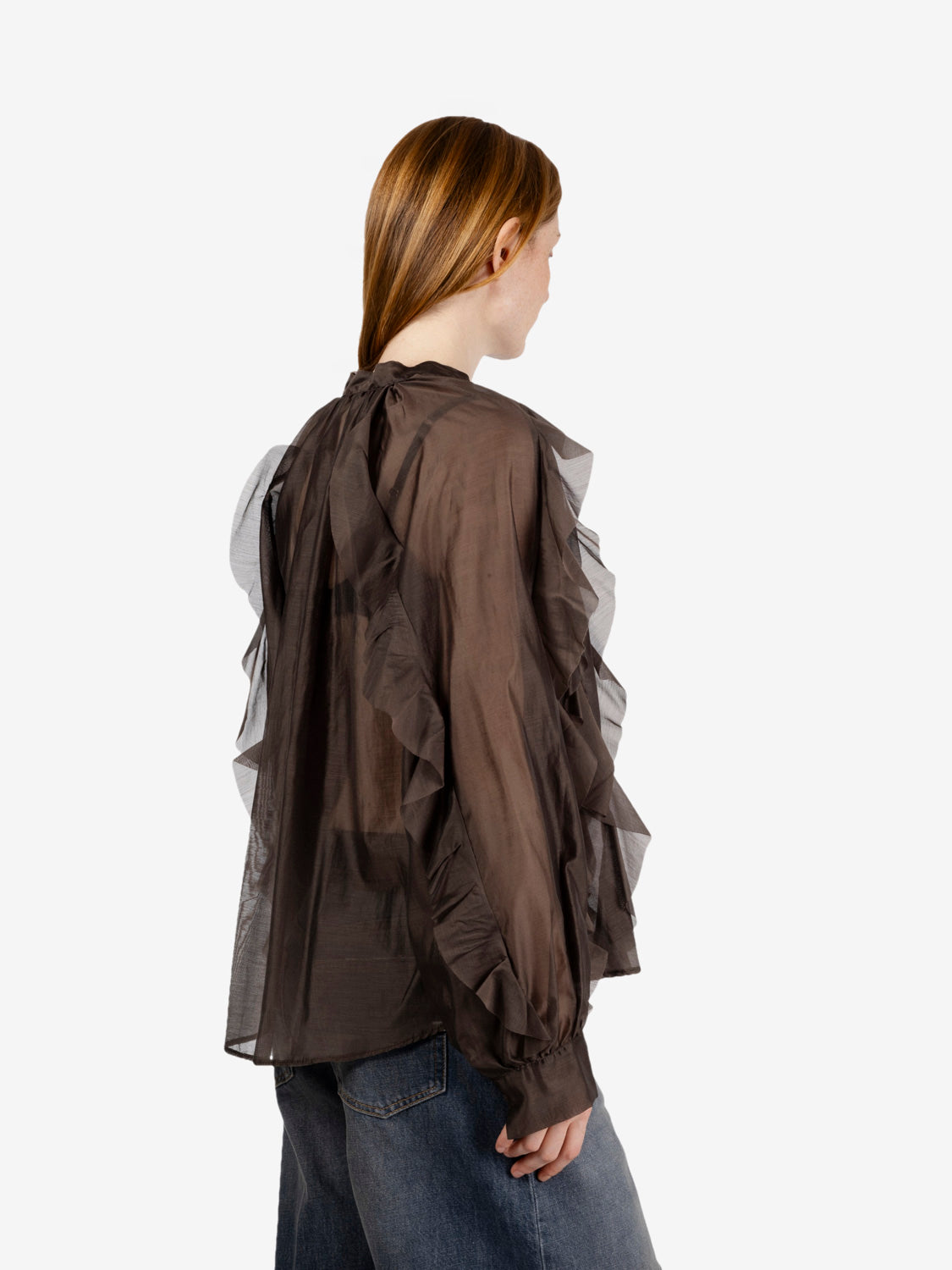 Camicia con volant moro
