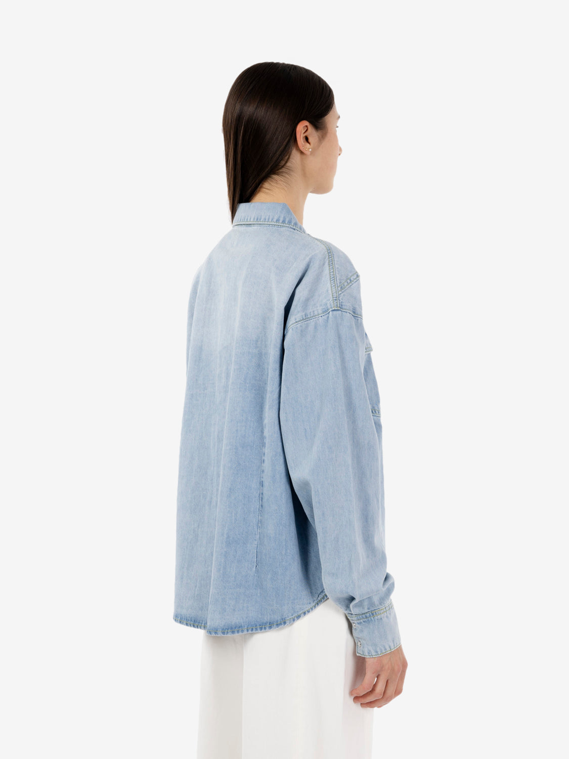 Melina light blue denim shirt