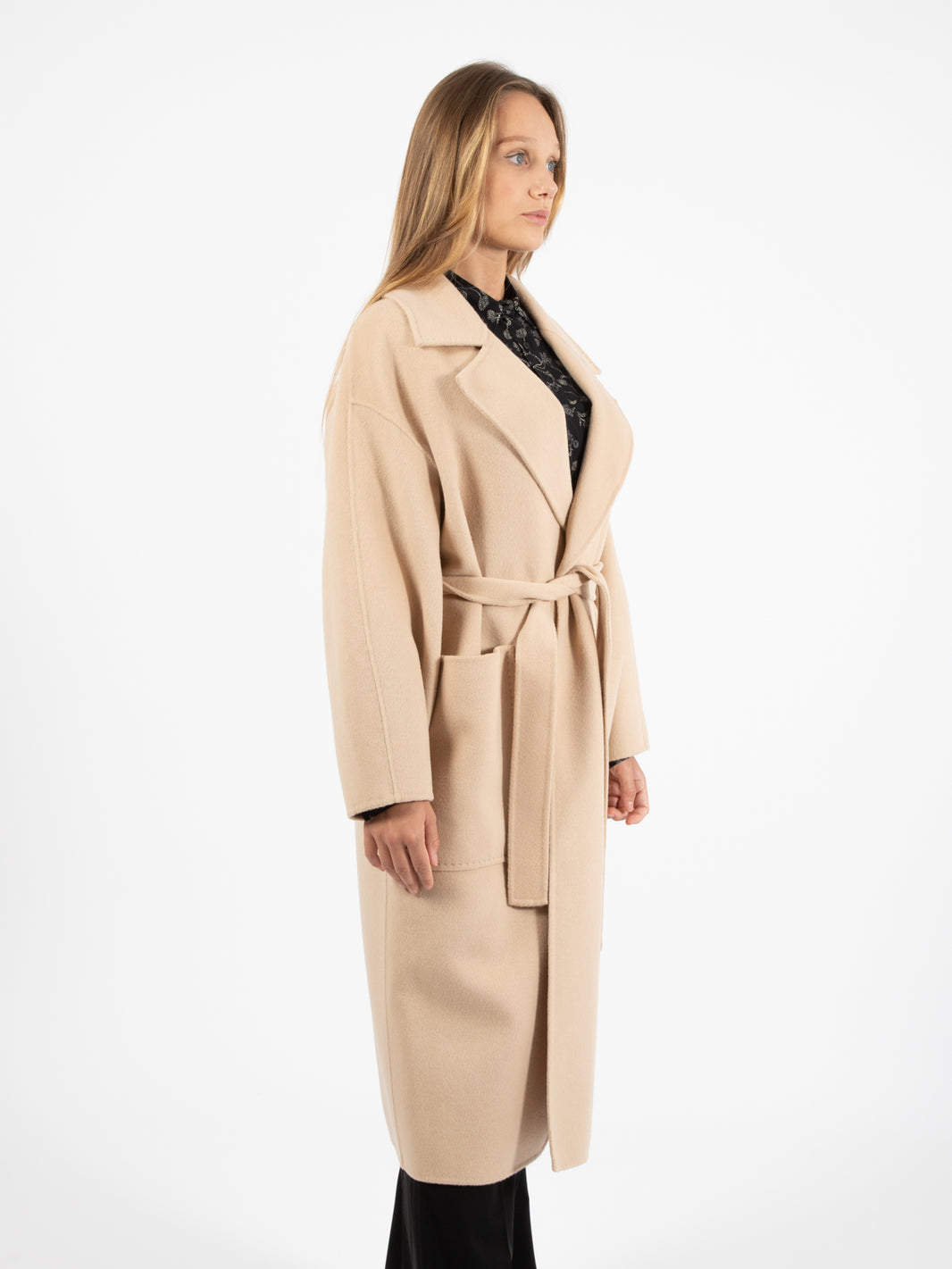 Cappotto a vestaglia beige