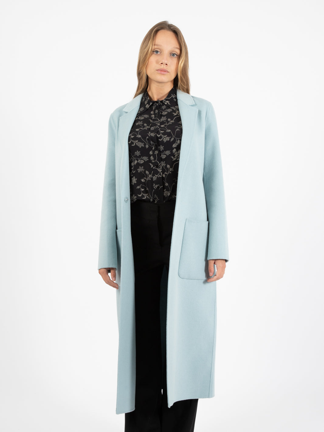 Cappotto lungo stretto polvere