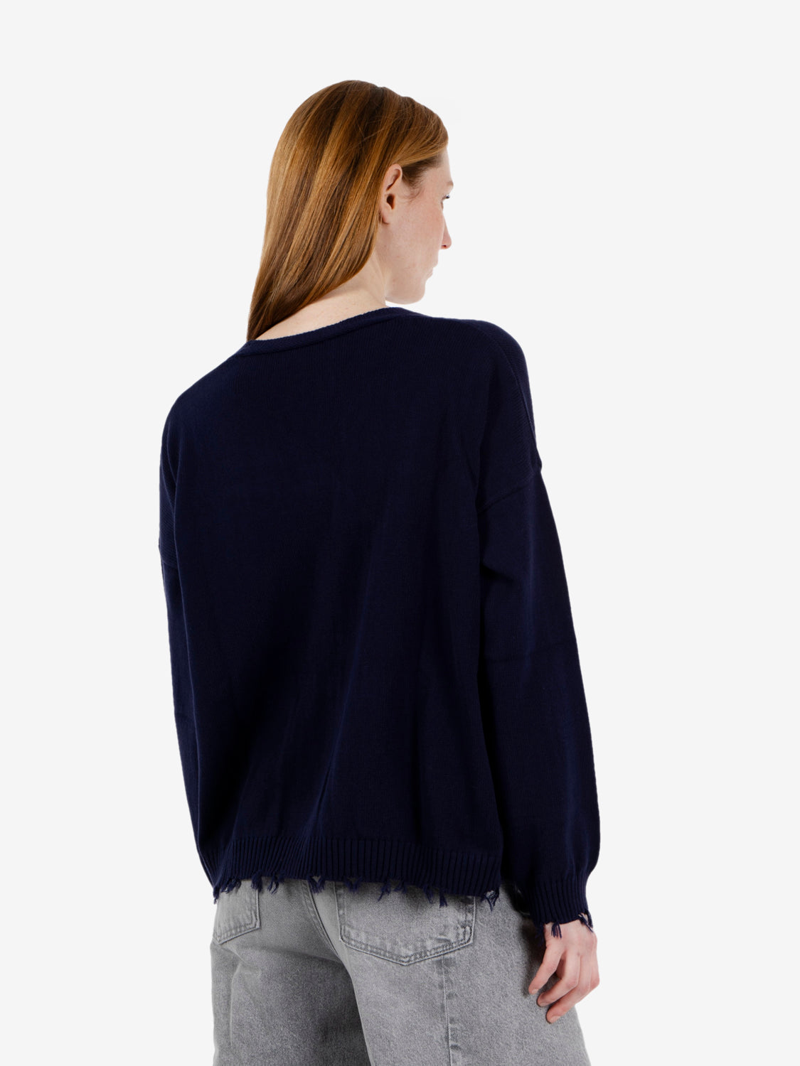 Blue Cotton Cardigan