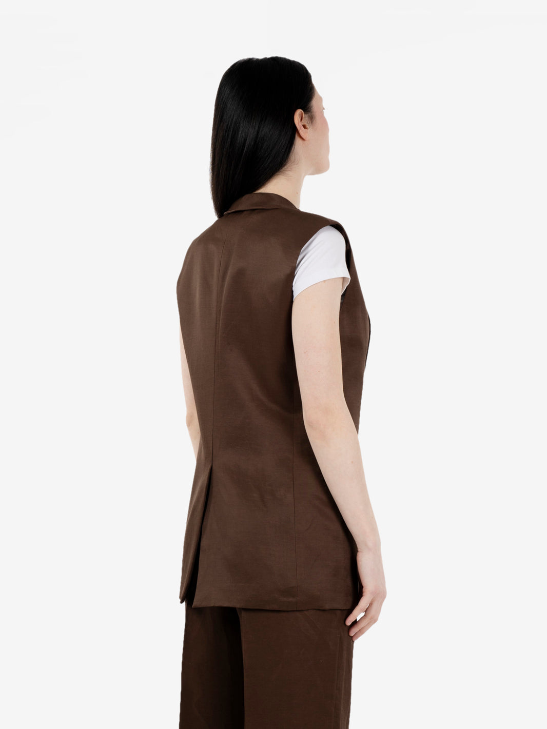 Gilet elegante moro