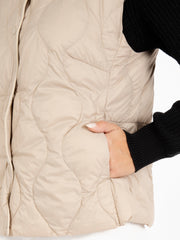 VICOLO - Gilet ultra light beige