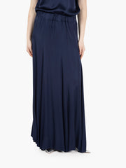 VICOLO - Gonna lunga raso blu