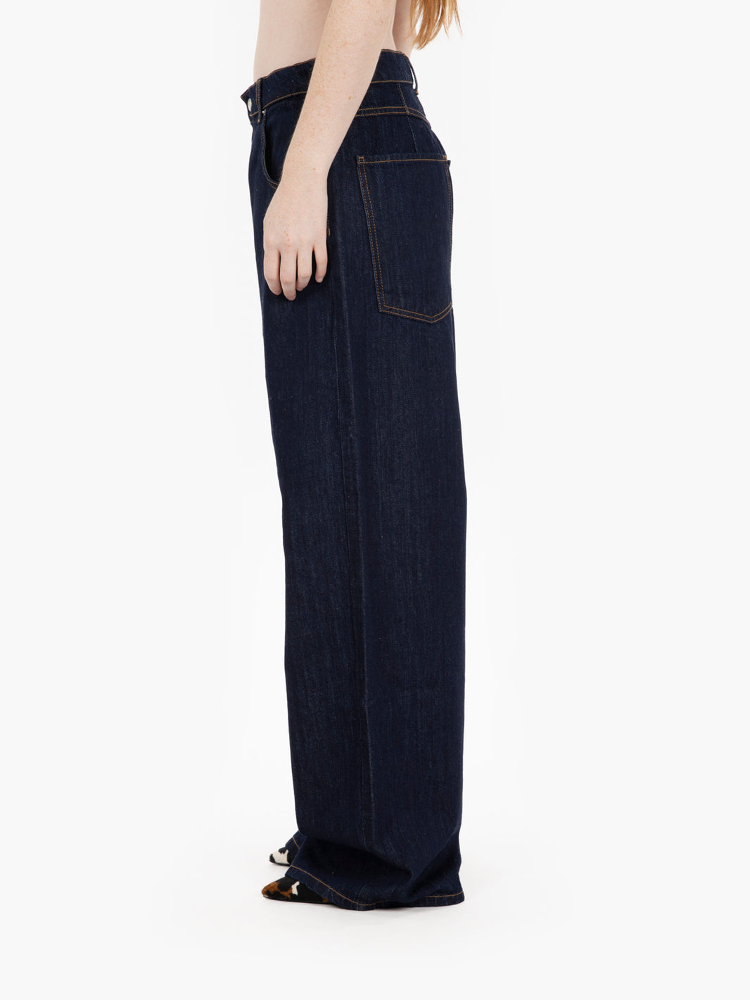 Mia wide-leg jeans in blue rinse
