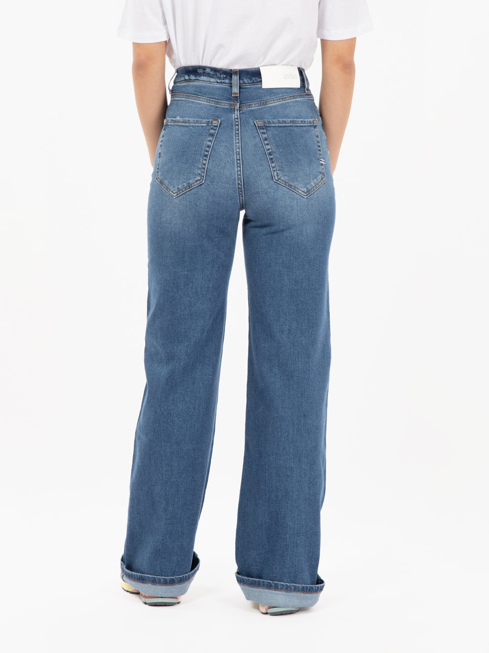 Blue denim Frozen palazzo jeans