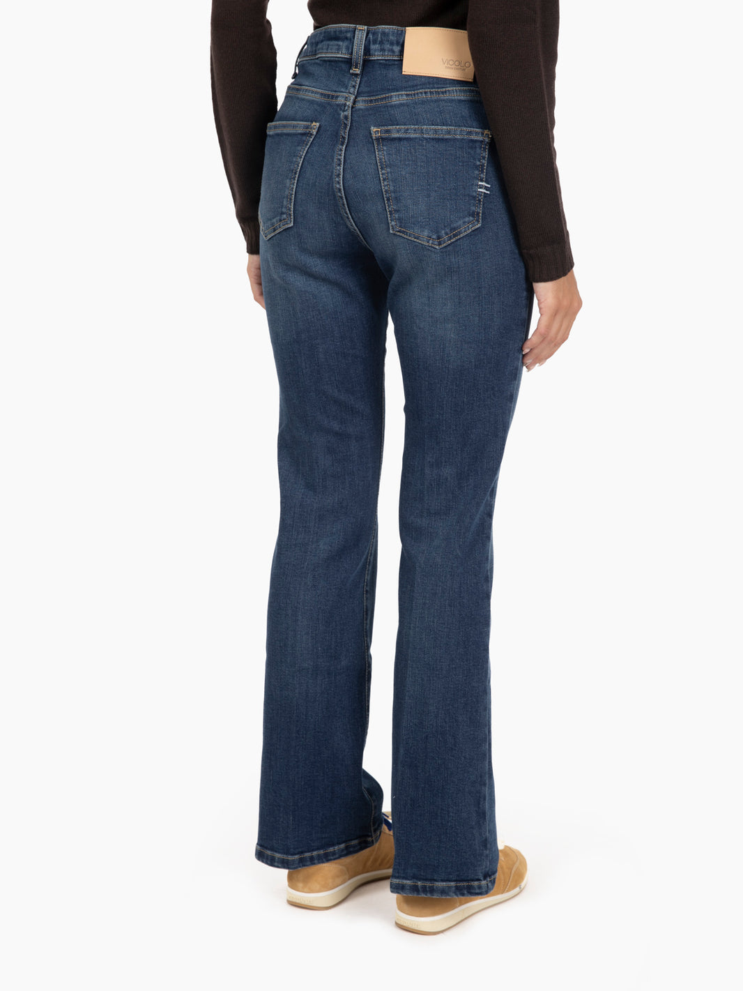Jeans a trombetta Giselle blu