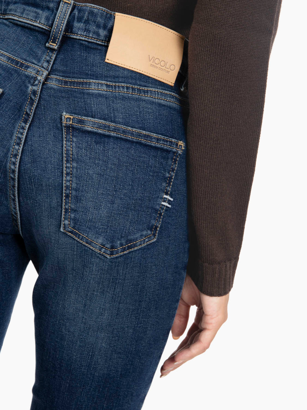 Jeans a trombetta Giselle blu