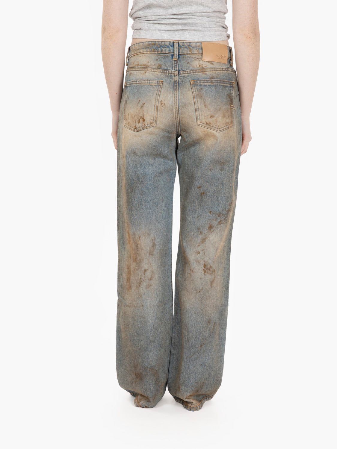 Alex jeans with a dirty denim effect
