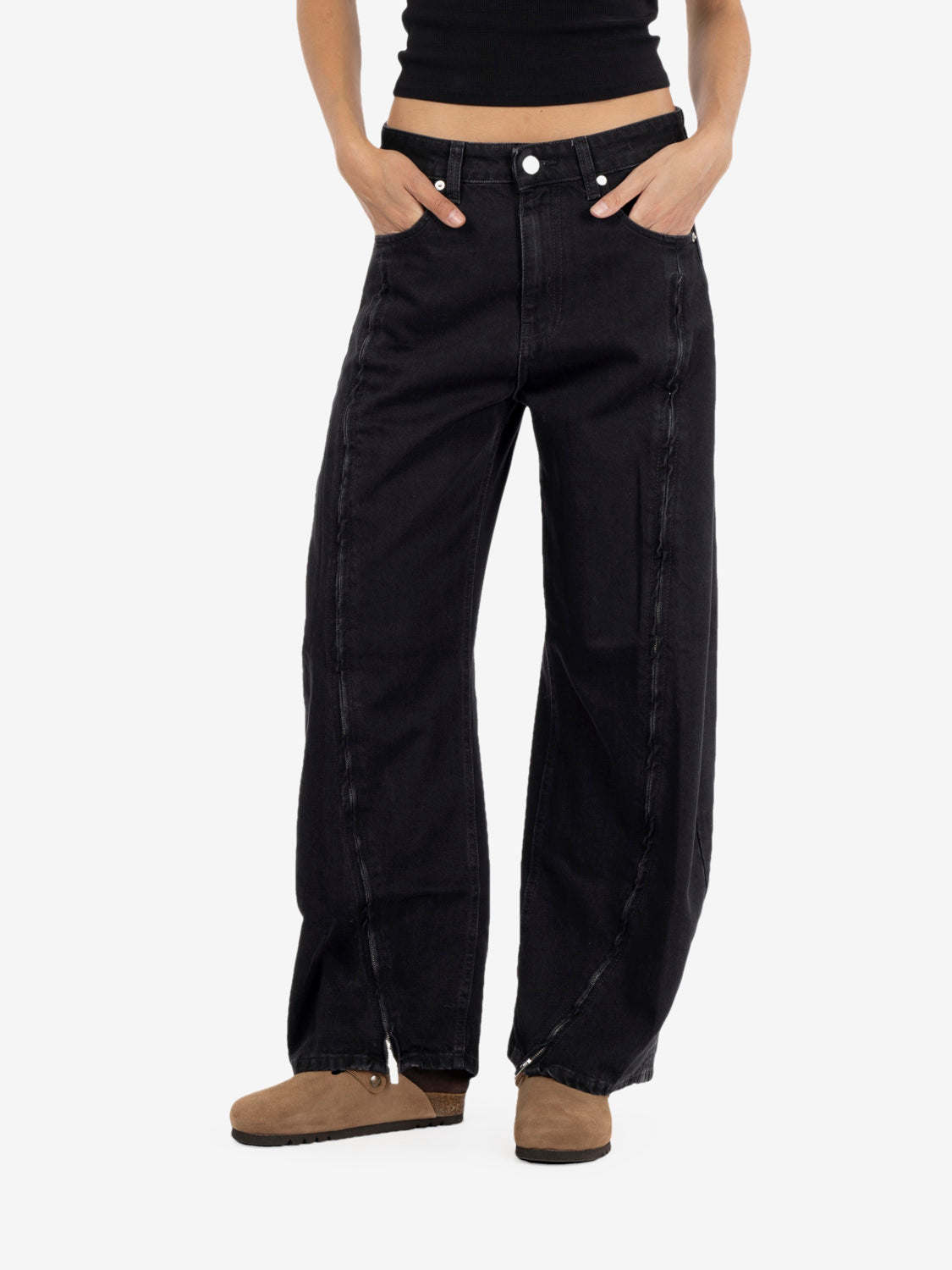 Jeans balloon Naya denim nero