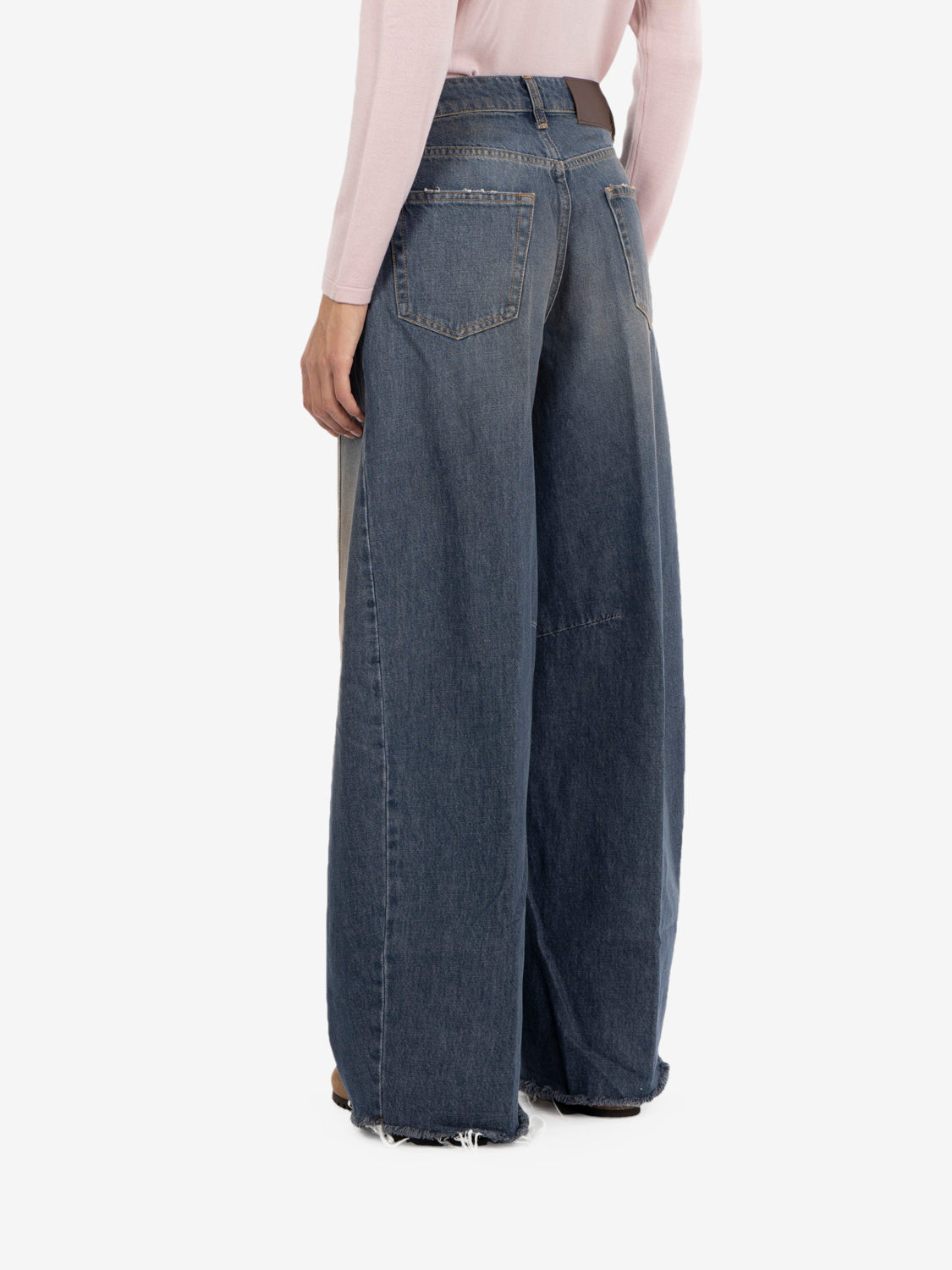Jeans Maite wide leg denim blu