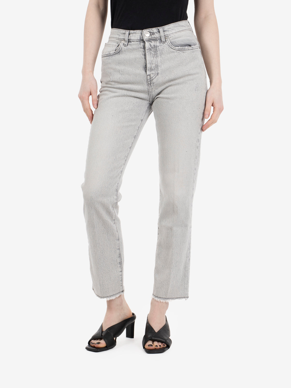 Bella mom fit grey denim jeans