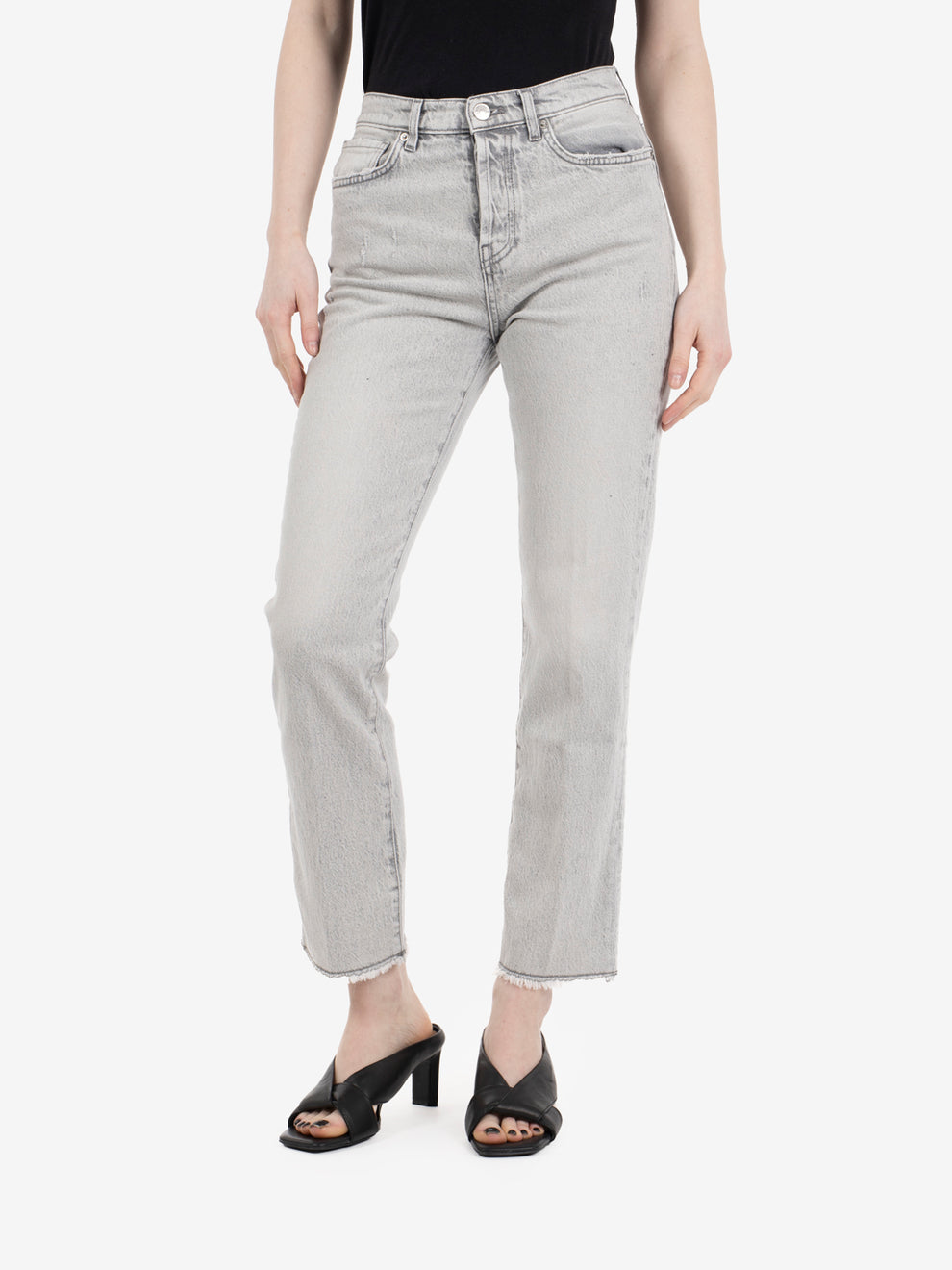 Bella mom fit grey denim jeans