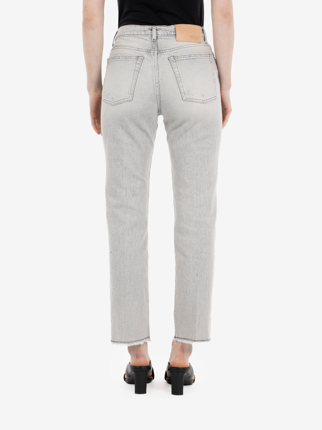 Bella mom fit grey denim jeans