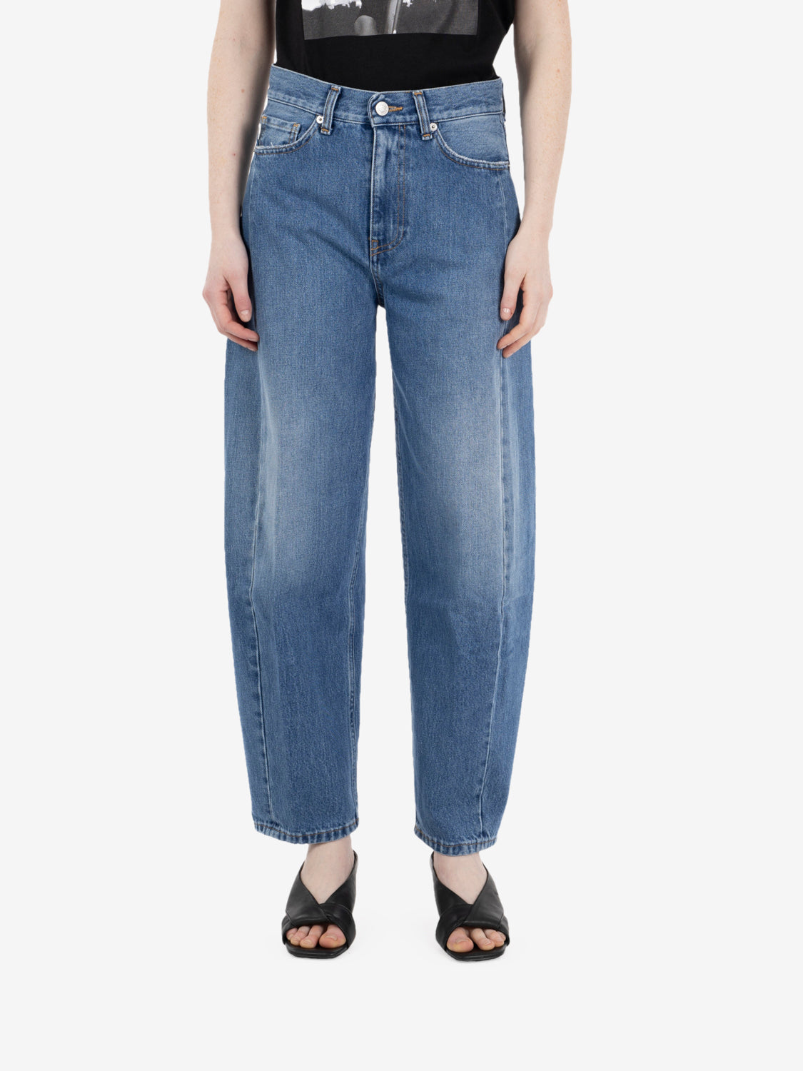 Jeans Chiara barrel blu denim