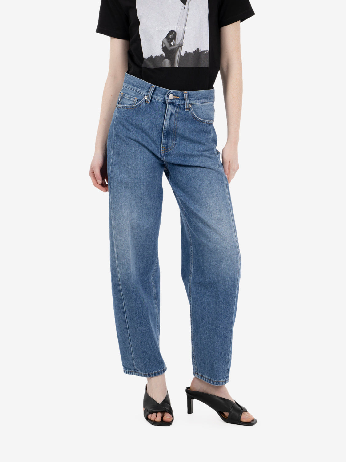 Jeans Chiara barrel blu denim