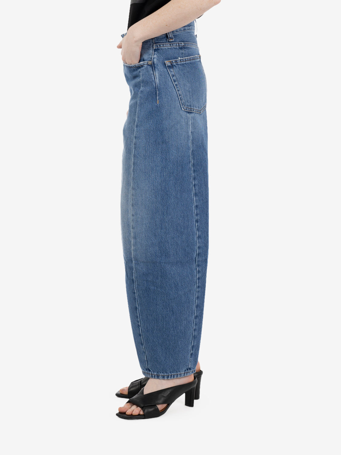Jeans Chiara barrel blu denim