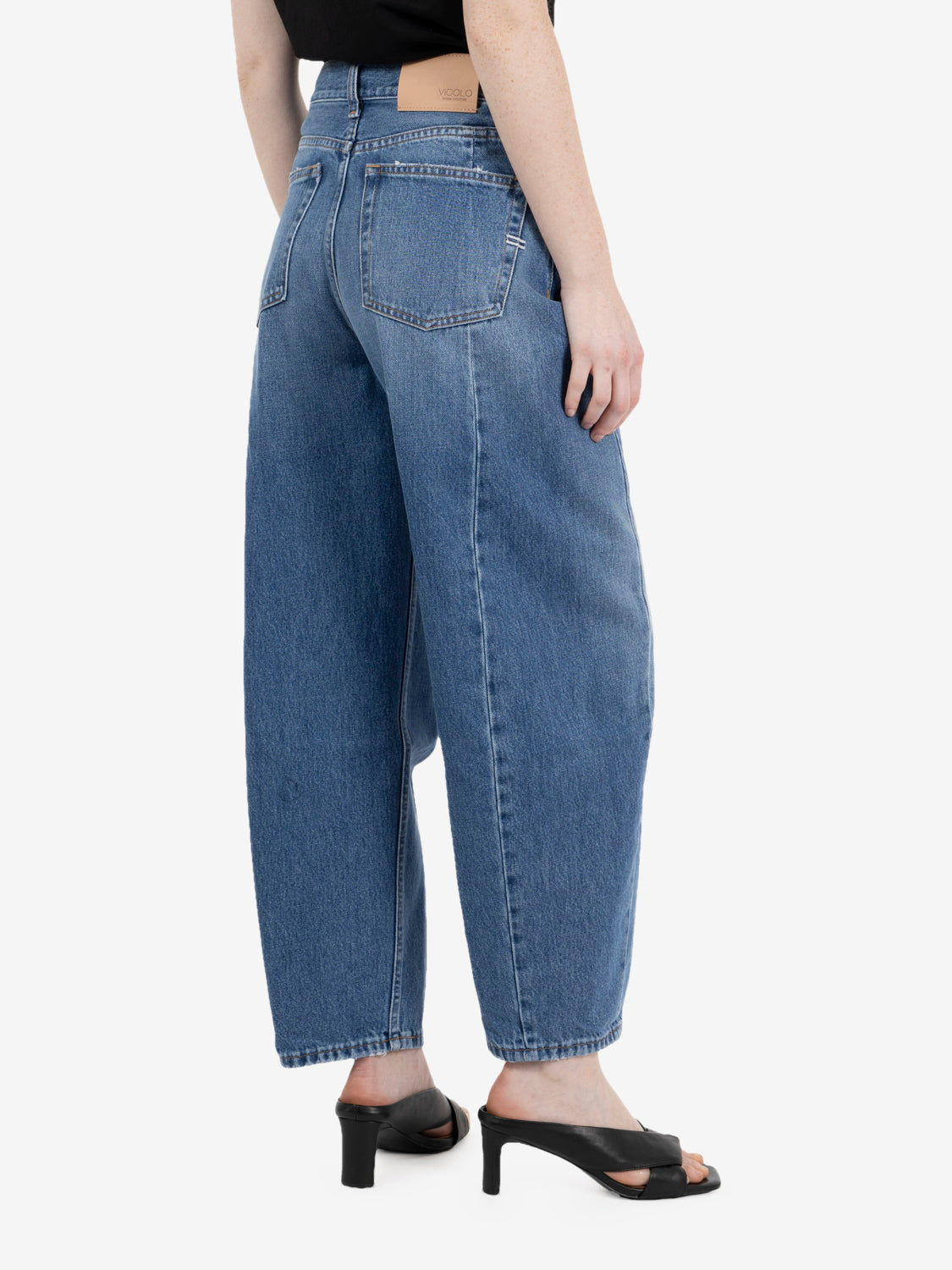 Jeans Chiara barrel blu denim