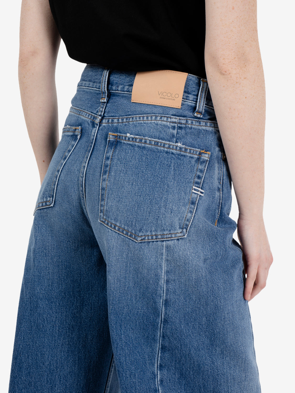 Jeans Chiara barrel blu denim