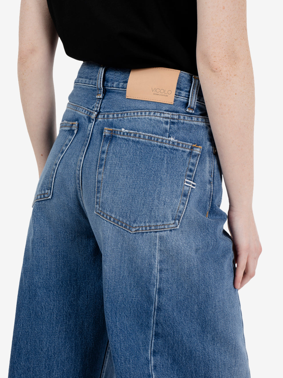 Jeans Chiara barrel blu denim