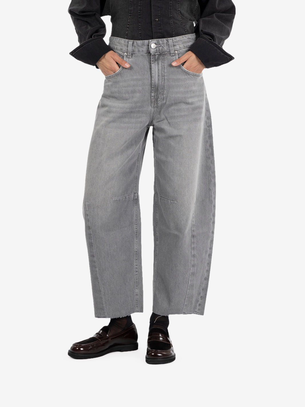 Jeans denim Delia grigio