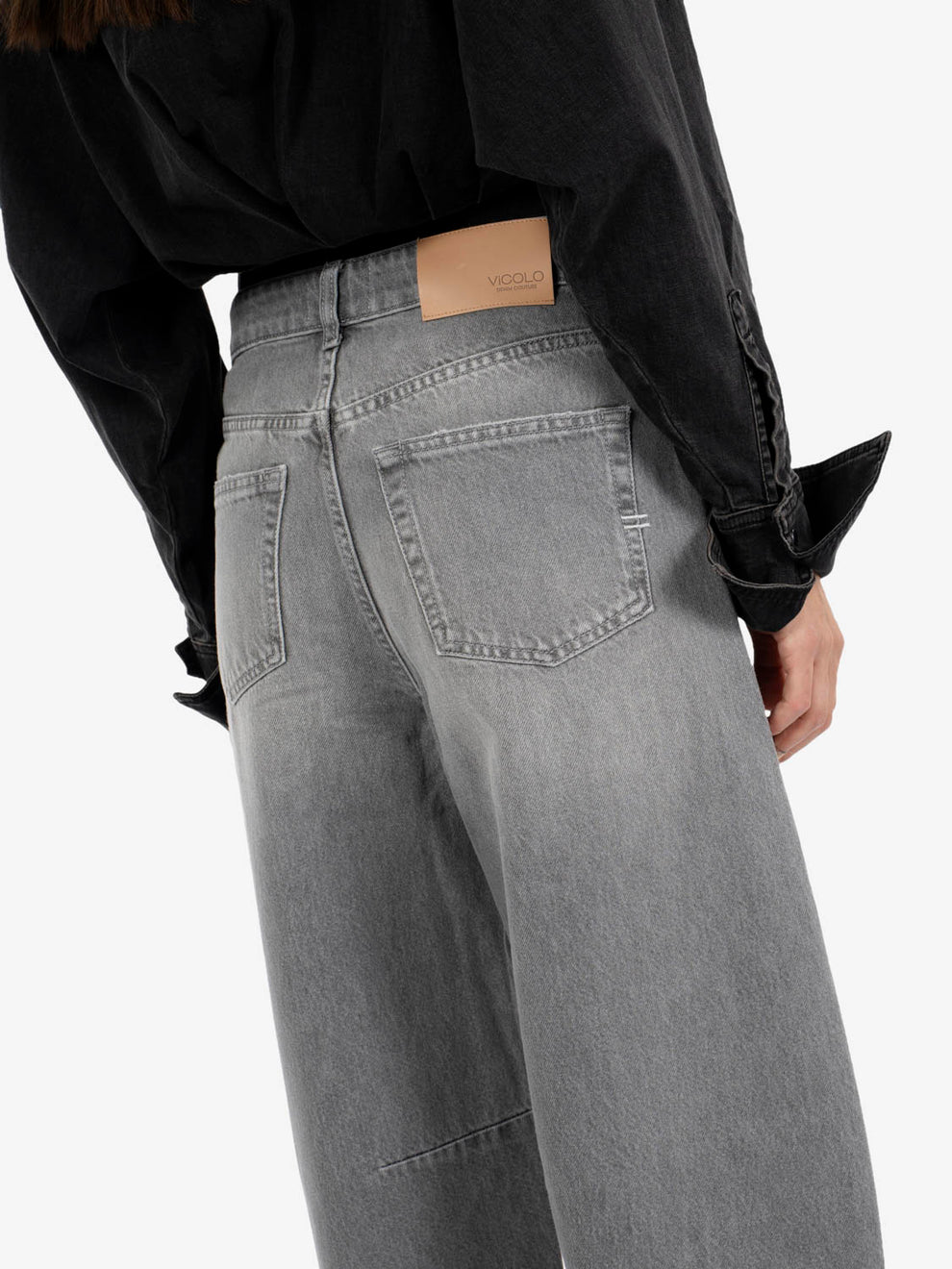 Jeans denim Delia grigio