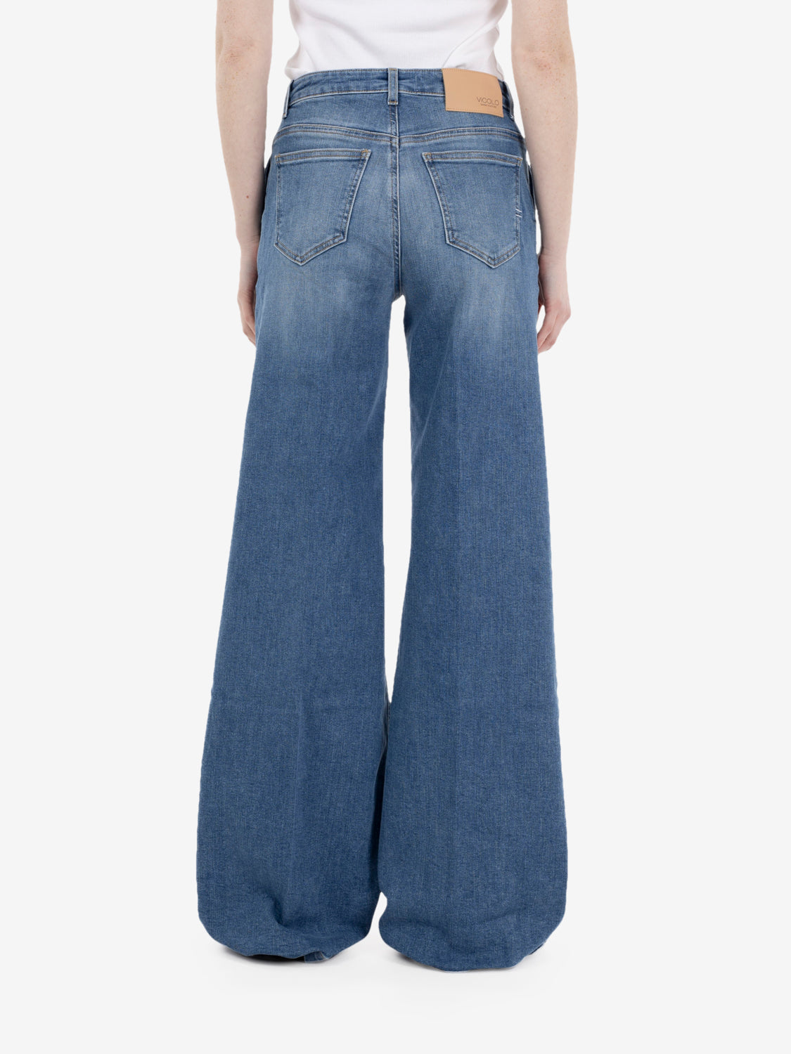 Jeans Elena palazzo blu denim