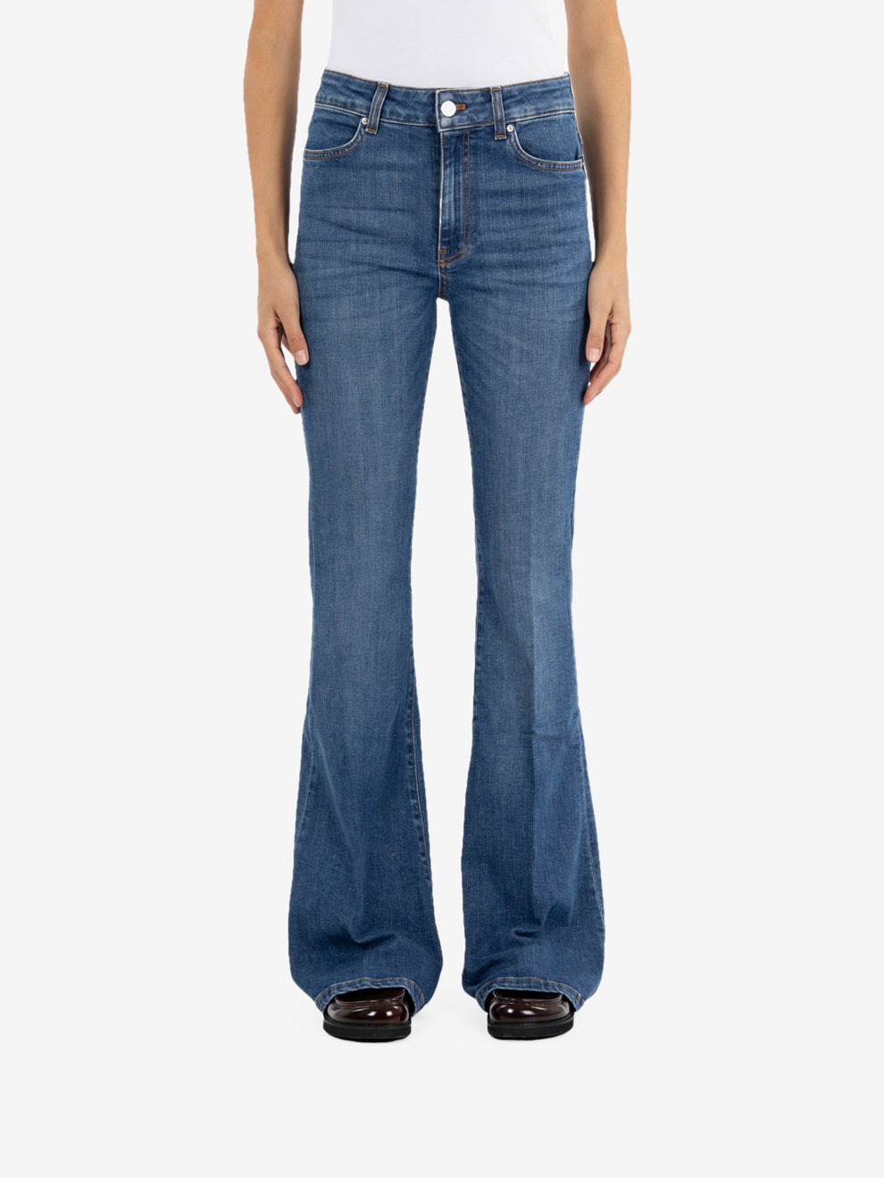 Jeans Gisele flare denim blu