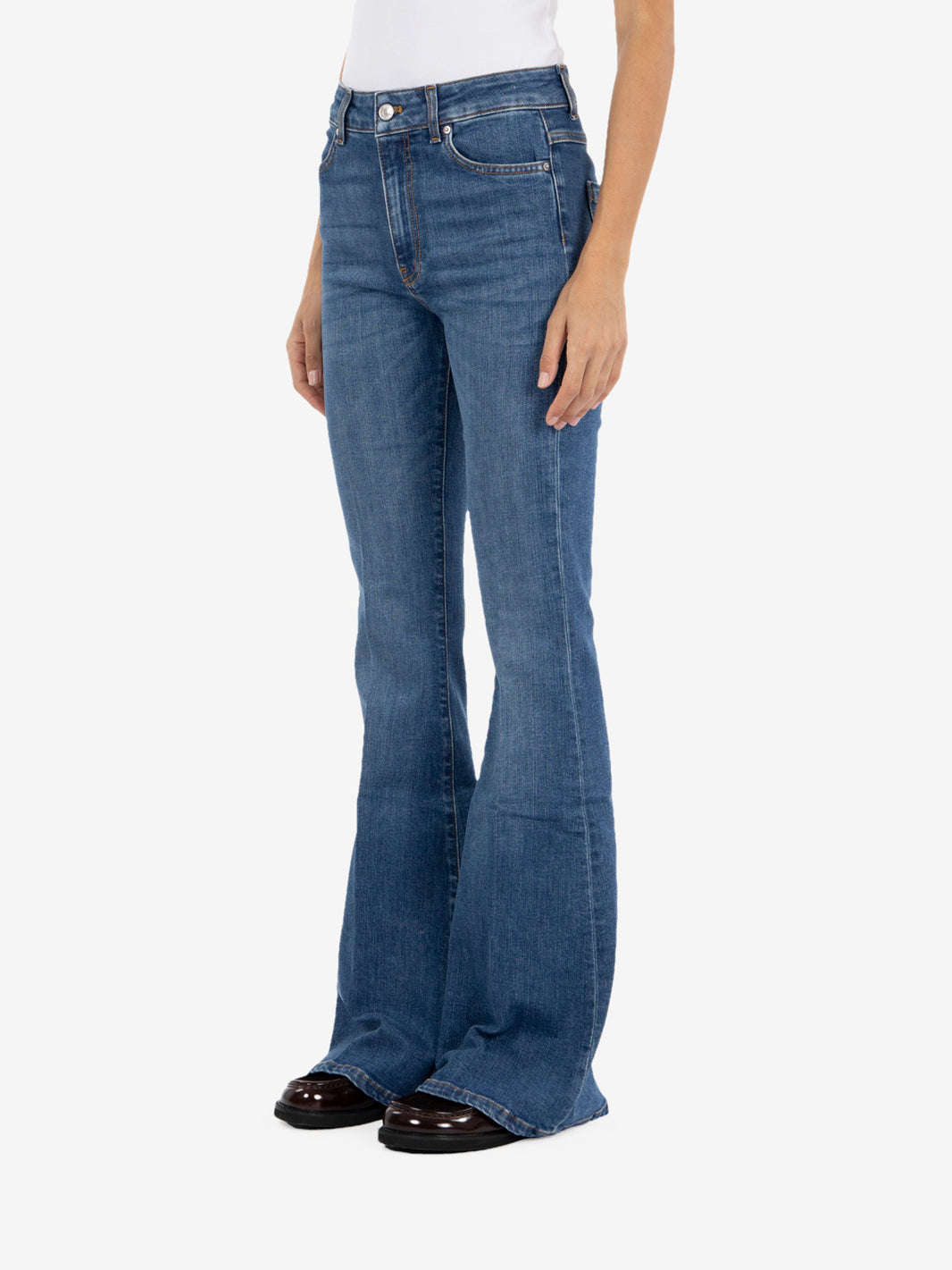 Jeans Gisele flare denim blu