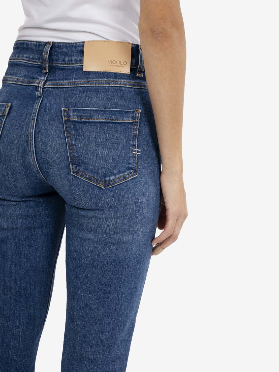 Jeans Gisele flare denim blu