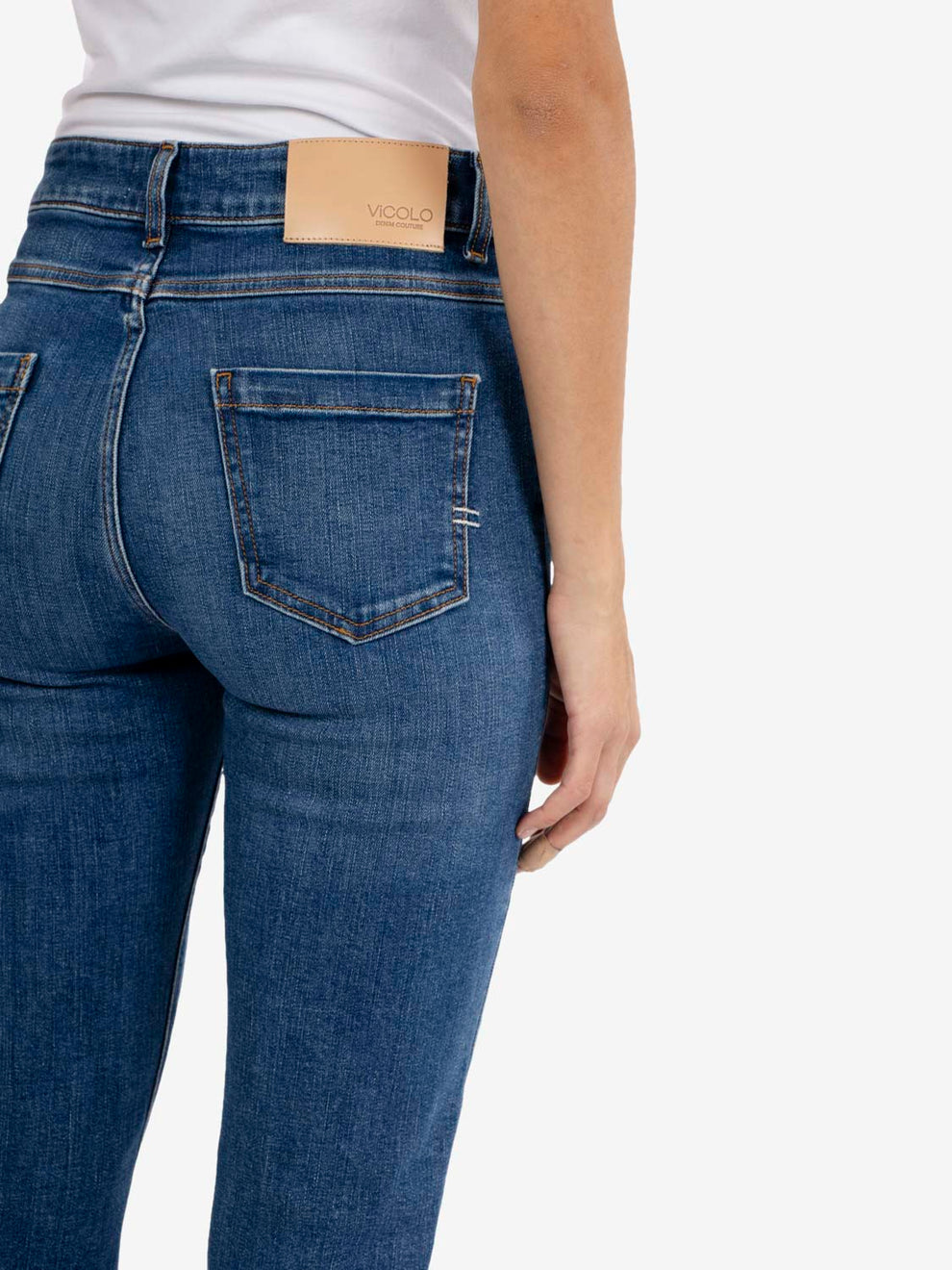 Jeans Gisele flare denim blu