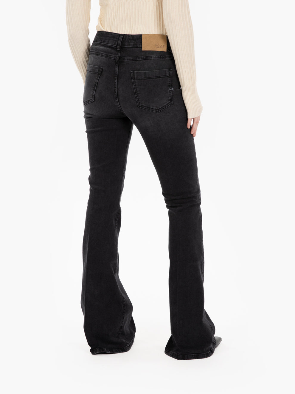 Giselle black flared jeans