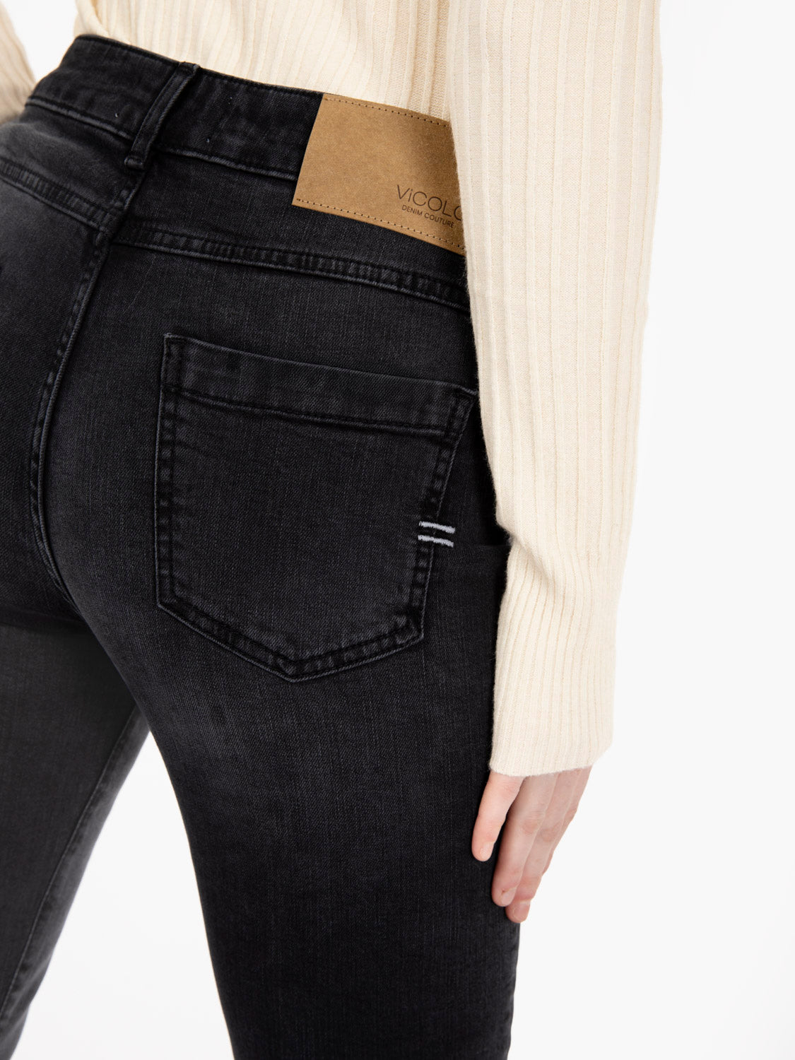 Giselle black flared jeans