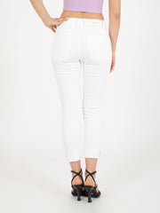 VICOLO - Jeans Icon Daisy bianco