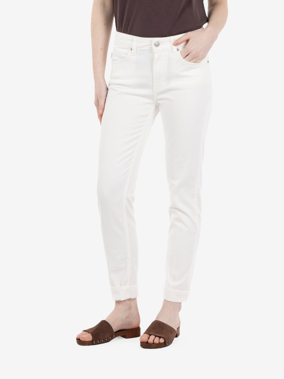 Icon Daisy white skinny jeans