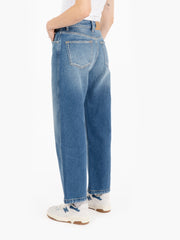 VICOLO - Jeans Kate straight cropped blu