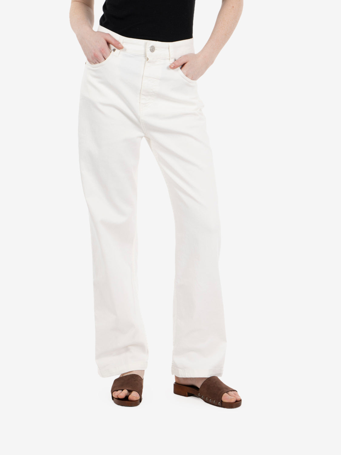 Jeans Kate straight fit bianco