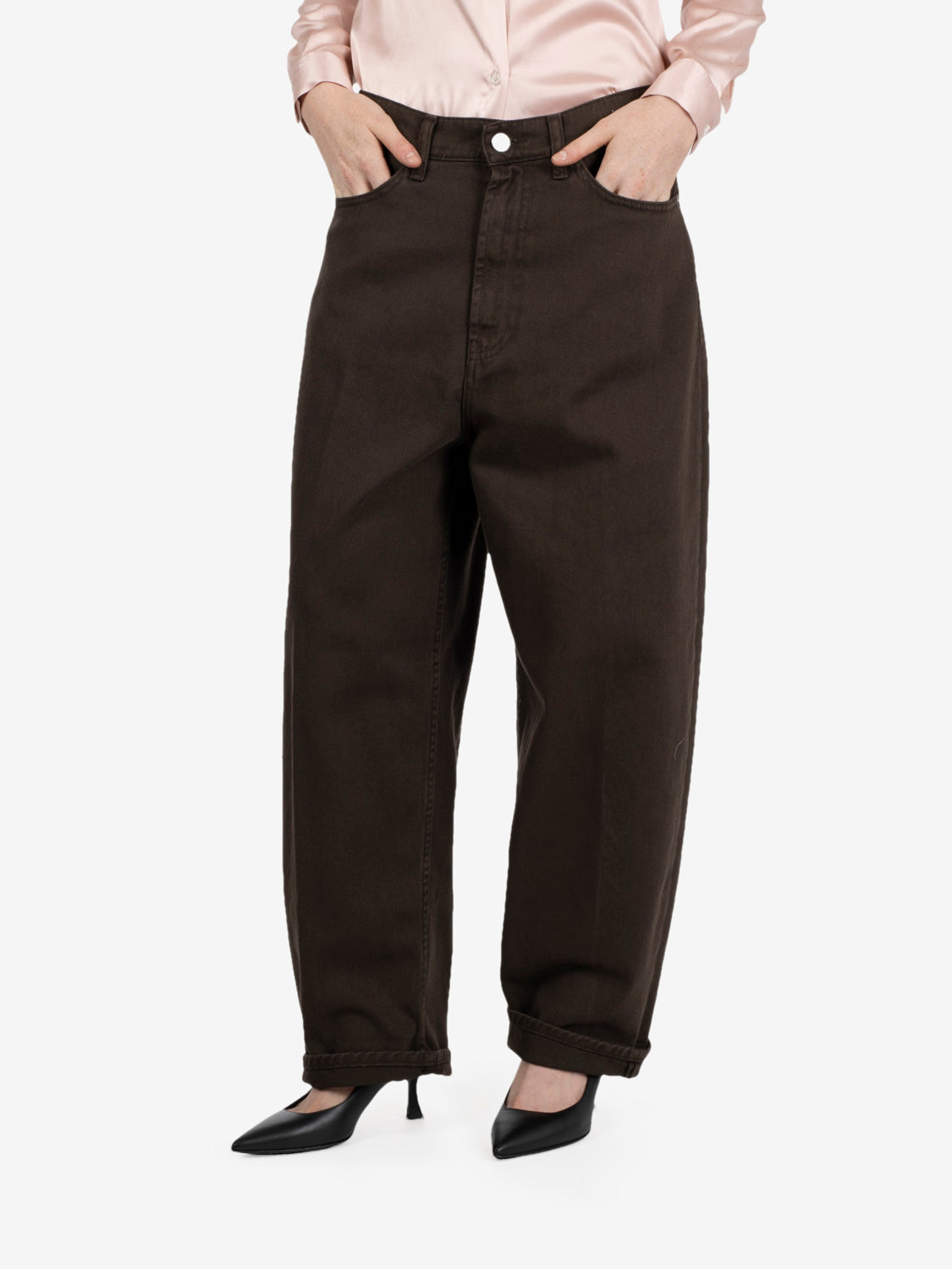 Laila dark brown jeans