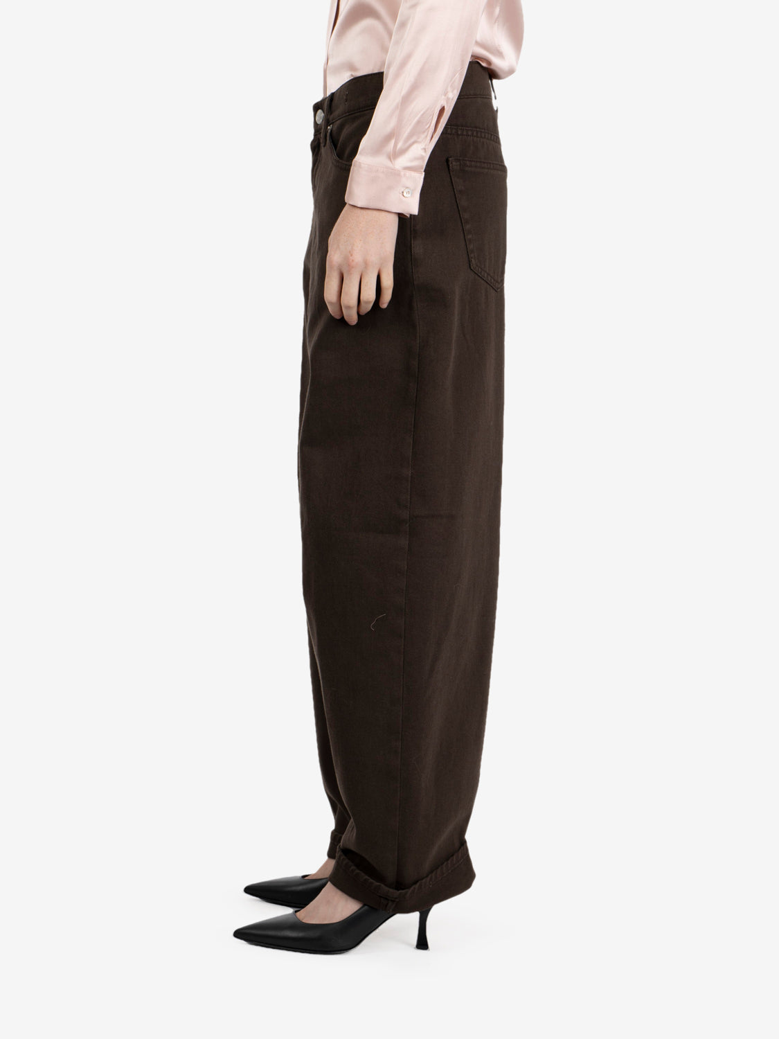 Laila dark brown jeans